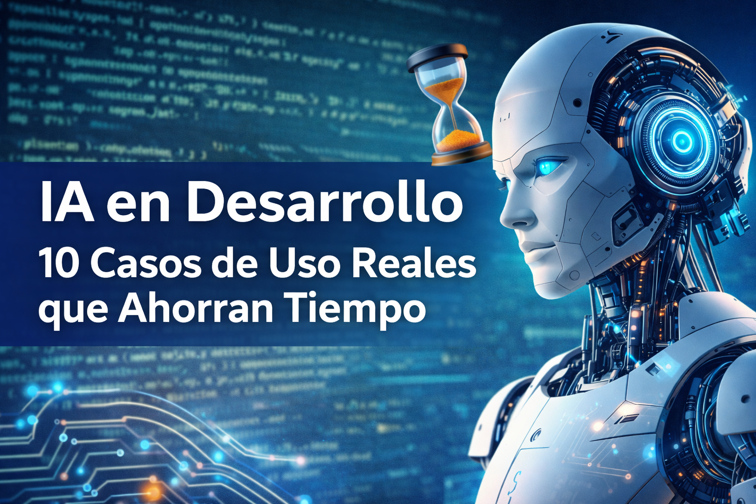 Imagen destacada: IA en Desarrollo: 10 Casos de Uso Reales que Ahorran Tiempo