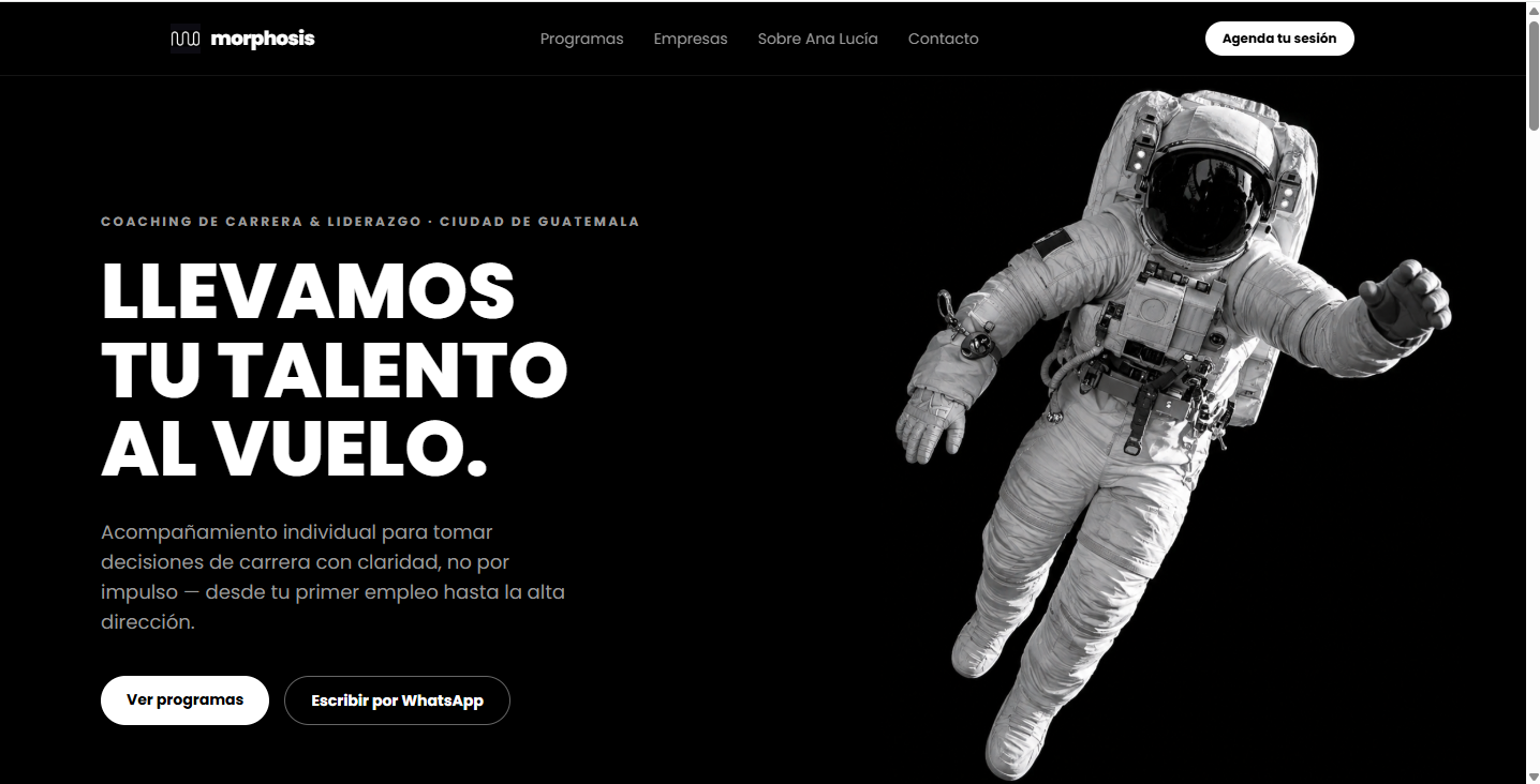 Morphosis — sitio web desarrollado por STO by MCodeGT